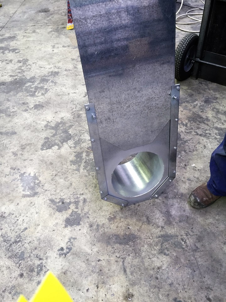 galvanised slide gate valve