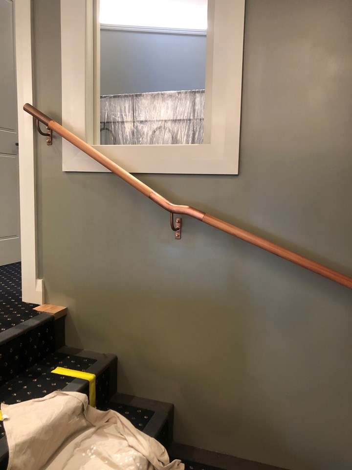 Copper and Rimu Handrail and balustrade (1)